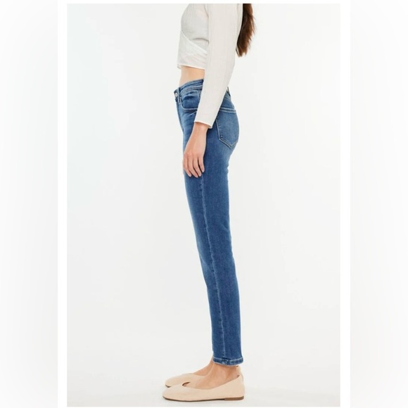 KanCan Women's Slim Straight Leg Jeans - Classic Blue - Picture 10 of 15